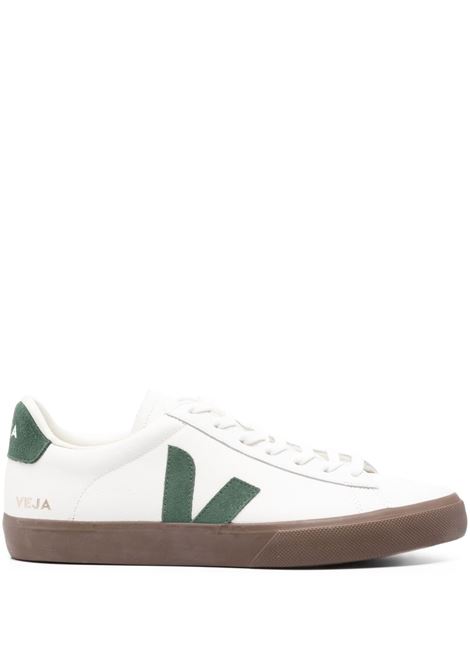 Campo Leather Sneakers White/Green VEJA | CP0521179BWHITE_CYPRUS_BARK