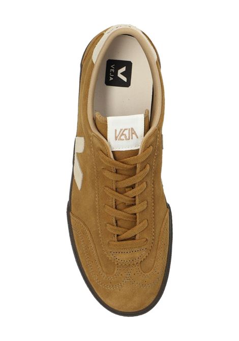 Tobacco suede volleyball sneakers VEJA | VO0303724BTENT_NATURAL_EAGLE
