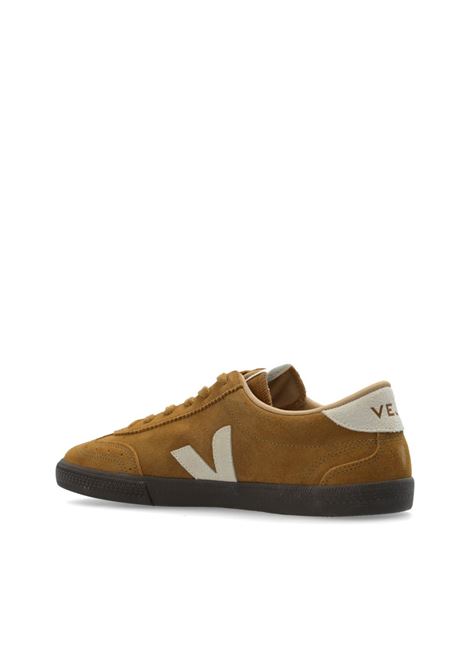 Tobacco suede volleyball sneakers VEJA | VO0303724BTENT_NATURAL_EAGLE