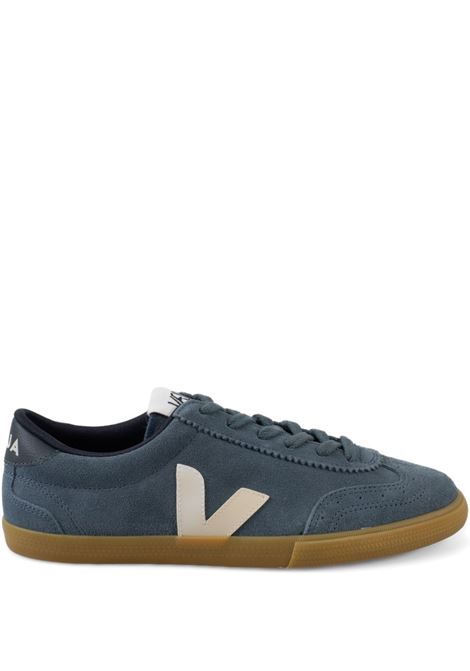 Blue suede volleyball sneakers VEJA | VO0320886BCALIFORNIA_PIERRE_NATURAL