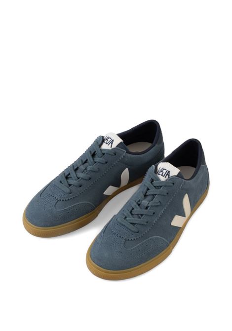 Blue suede volleyball sneakers VEJA | VO0320886BCALIFORNIA_PIERRE_NATURAL
