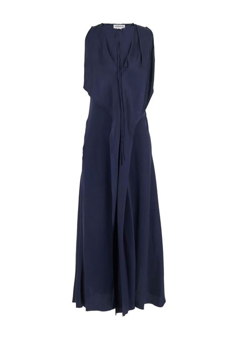 Abito blu scuro acetato VICTORIA BECKHAM | 1325WDR006664AMIDNIGHT