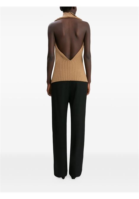 Camel turtleneck sweater VICTORIA BECKHAM | 1425KTP006813ADARK CARAMEL