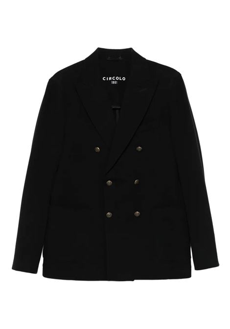 Black double-breasted jacket CIRCOLO 1901 | CN50583950