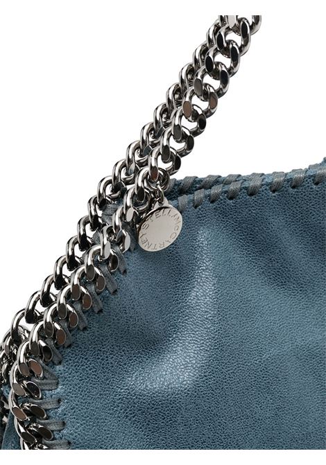 Navy blue eco-leather mini Falabella tote bag  featuring silver-tone chain STELLA MC CARTNEY | 371223-W91324313