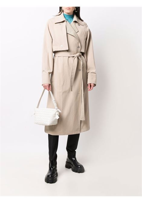 white lamb leather Tie shoulder bag  BOTTEGA VENETA | 690503-V1FG19009