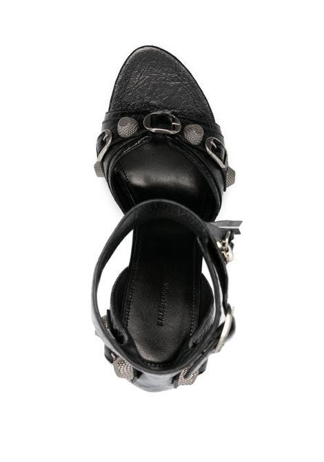 black calf leather Cagole 110mm leather sandals  BALENCIAGA | 743057-WAD4E1081