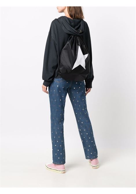 Black and white Star Collection drawstring backpack  GOLDEN GOOSE | GUA00222-A00014680203