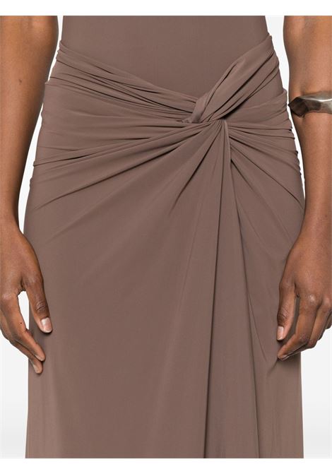 Milla taupe skirt AMAZUIN | MILLATAUPE BROWN
