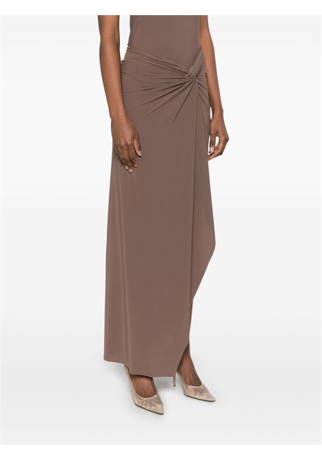 Milla taupe skirt AMAZUIN | MILLATAUPE BROWN