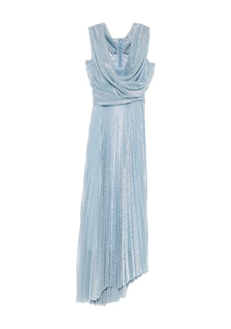 Asymmetrical light blue tulle dress TALBOT RUNHOF | OM0578-04-OO15422