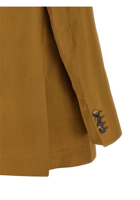 Tobacco-coloured double-breasted jacket ALBERTO BIANI | II884-VI009117