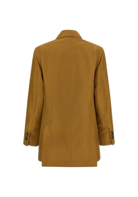 Tobacco-coloured double-breasted jacket ALBERTO BIANI | II884-VI009117