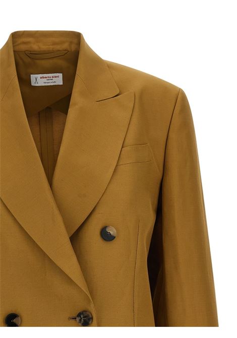Tobacco-coloured double-breasted jacket ALBERTO BIANI | II884-VI009117