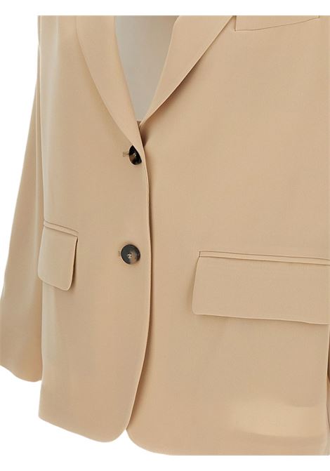 Oversized jacket in biscuit-colored cadi ALBERTO BIANI | IV850-AC002820