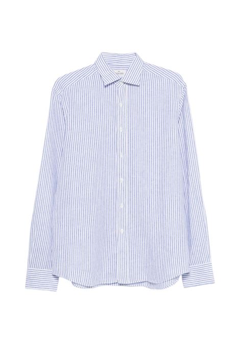 Camicia cotone a righe azzurre ALESSANDRO GHERARDI | REGENT SOFT-7640622