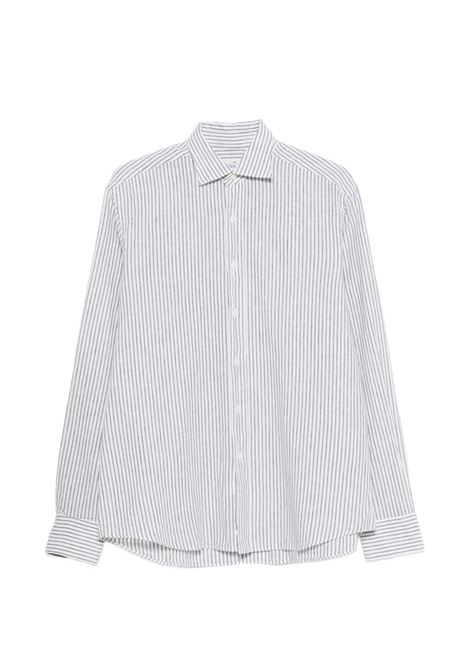 Camicia cotone a righe verdi ALESSANDRO GHERARDI | REGENT SOFT-7640720