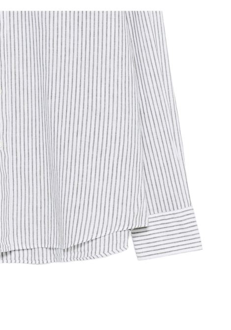 Camicia cotone a righe verdi ALESSANDRO GHERARDI | REGENT SOFT-7640720