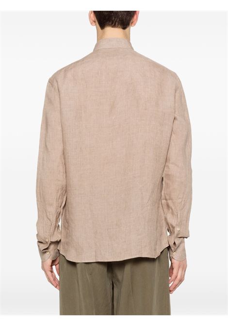 Regular fit beige linen shirt ALESSANDRO GHERARDI | REGENTSOFT-1082922