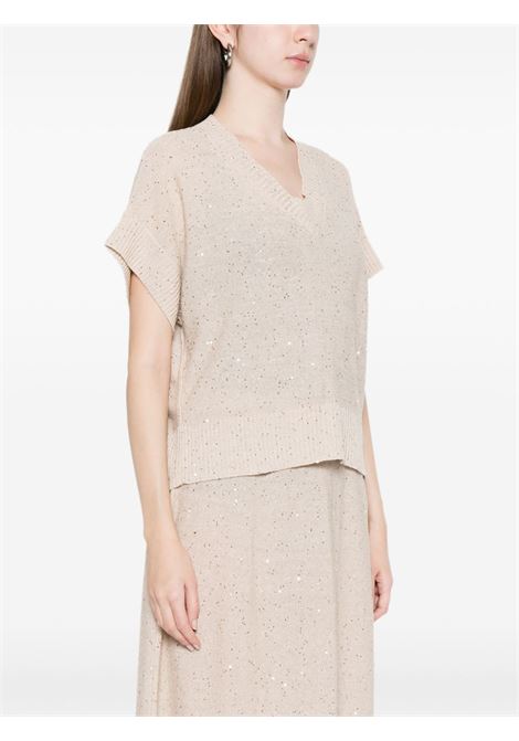 Beige cotton-blend jumper ANTONELLI | 41778Q-01625 CALLA20120