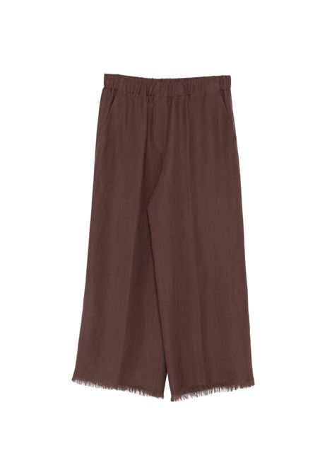 Pantalone lino marrone ANTONELLI | L8595Q-935 SAMUELE240