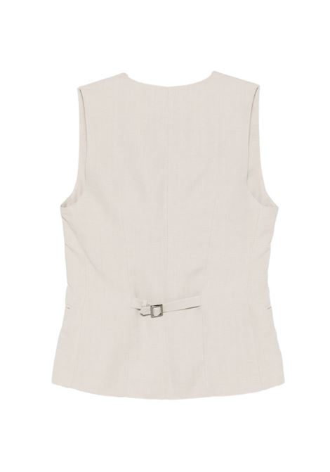 Gilet lino sabbia ANTONELLI | N3587Q-935 JESI124
