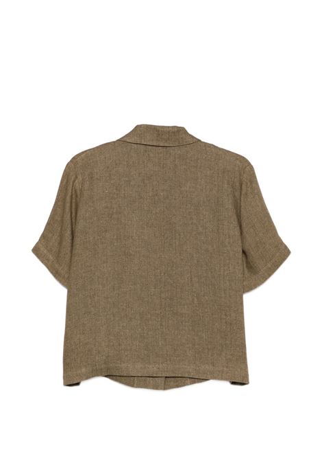 Camicia lino verde ANTONELLI | Q2992-551 ANNA343