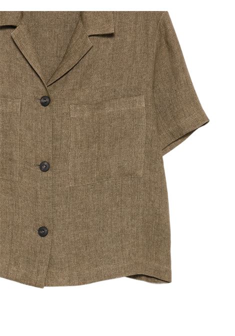 Camicia lino verde ANTONELLI | Q2992-551 ANNA343