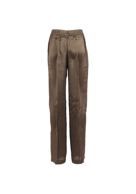 Pantalone in viscosa verde militare ASPESI | 0122-967777332