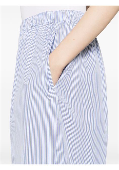 Pantalone cotone a righe bianco/azzurro ASPESI | 0127-A30410069