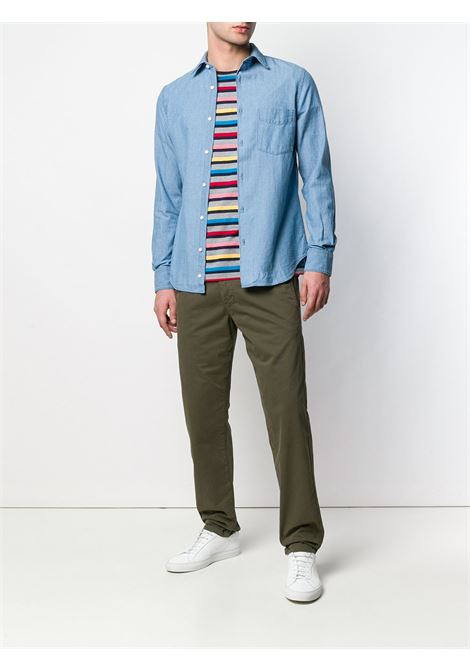 Camicia cotone chambry blu jeans ASPESI | CE36-E54201122