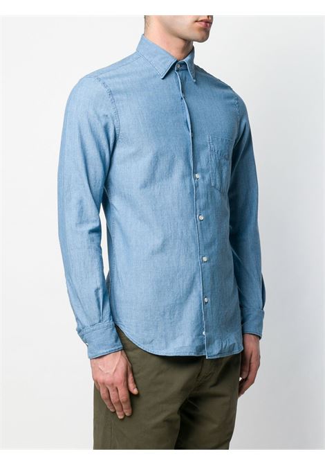 Camicia cotone chambry blu jeans ASPESI | CE36-E54201122