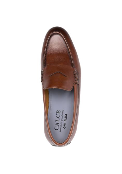 Tobacco-coloured leather loafer CALCE | X1584/HARRY-WASHERTABACO