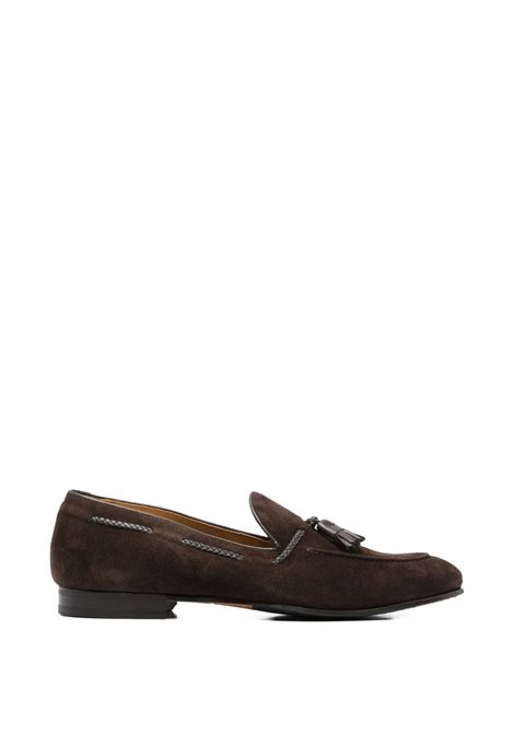 Dark brown suede loafers CALCE | X2046/HARRY-SOFTYEBANO