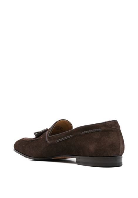 Dark brown suede loafers CALCE | X2046/HARRY-SOFTYEBANO