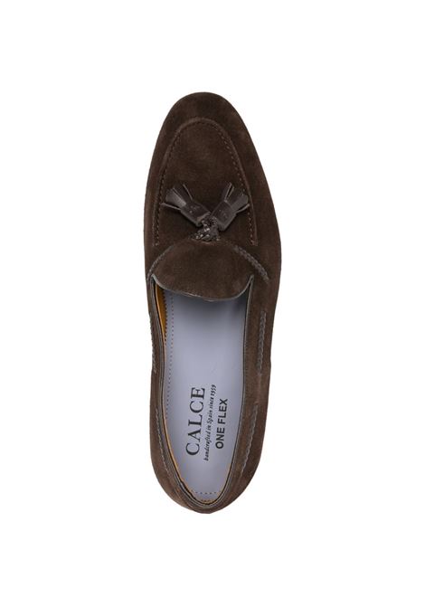 Dark brown suede loafers CALCE | X2046/HARRY-SOFTYEBANO