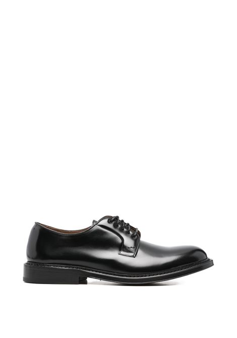 Black leather lace-ups CALCE | X2211/ROVER-ANTIC SBLACK