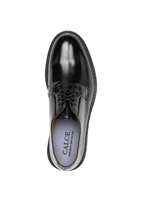 Black leather lace-ups CALCE | X2211/ROVER-ANTIC SBLACK