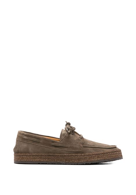 Khaki suede lace-ups CALCE | X2499/MENORCA-SOFTYKAKI