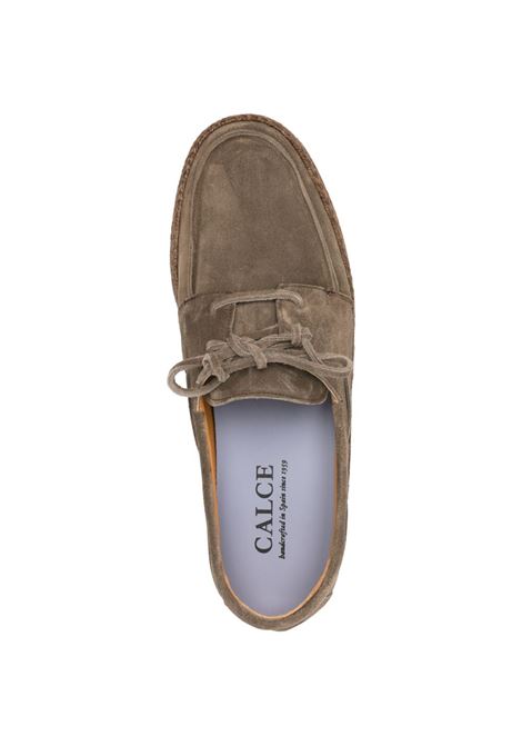 Khaki suede lace-ups CALCE | X2499/MENORCA-SOFTYKAKI