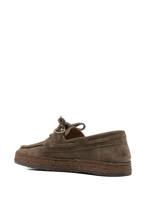 Khaki suede lace-ups CALCE | X2499/MENORCA-SOFTYKAKI