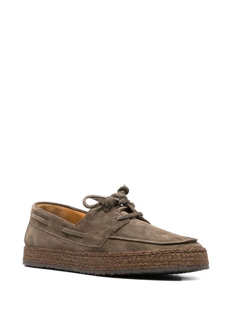 Khaki suede lace-ups CALCE | X2499/MENORCA-SOFTYKAKI