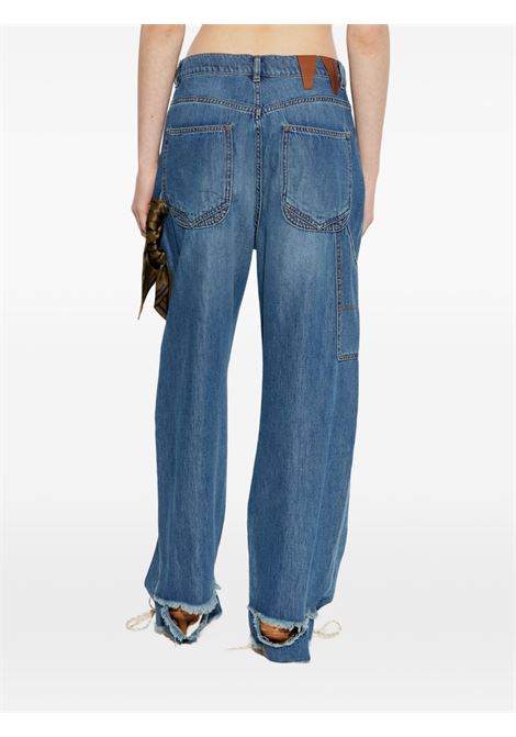 Blue jeans with a scarf detail DARKPARK | WTR58-TBL01W075 LISAW075