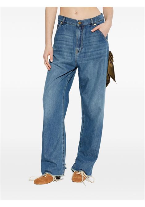 Blue jeans with a scarf detail DARKPARK | WTR58-TBL01W075 LISAW075