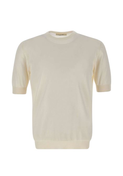 White cotton T-shirt FILIPPO DE LAURENTIIS | GC1MC-CR14R020