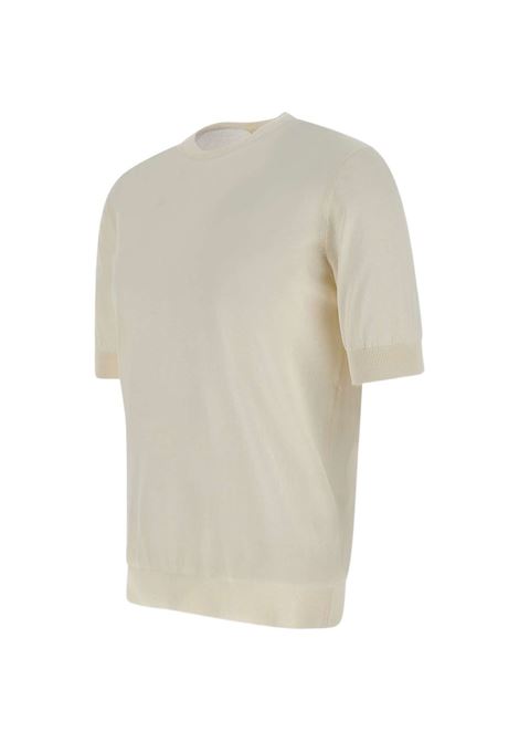 White cotton T-shirt FILIPPO DE LAURENTIIS | GC1MC-CR14R020