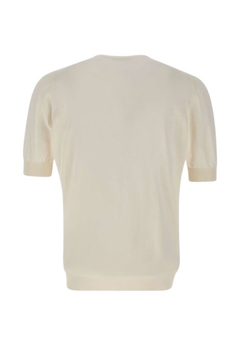 White cotton T-shirt FILIPPO DE LAURENTIIS | GC1MC-CR14R020