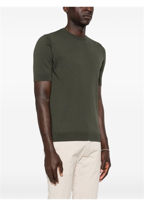 Green cotton T-shirt FILIPPO DE LAURENTIIS | GC1MC-CR14R570