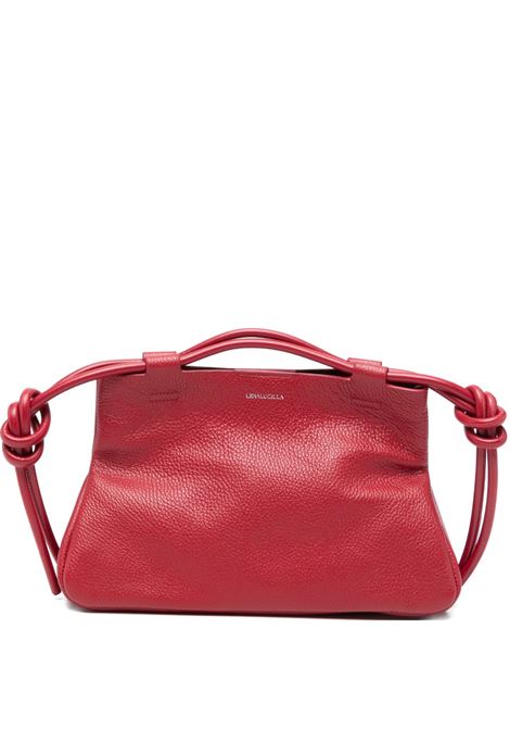 Dumbo SM Bag with Knotted Handles in Ruby Red LIDIA LUCILLA | DUMBO SM-LL26SB009P010680