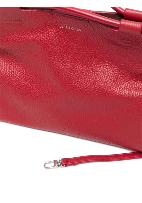 Dumbo SM Bag with Knotted Handles in Ruby Red LIDIA LUCILLA | DUMBO SM-LL26SB009P010680